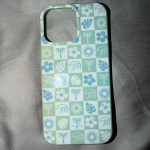 Tropical Pattern Phone Case - Green and Blue